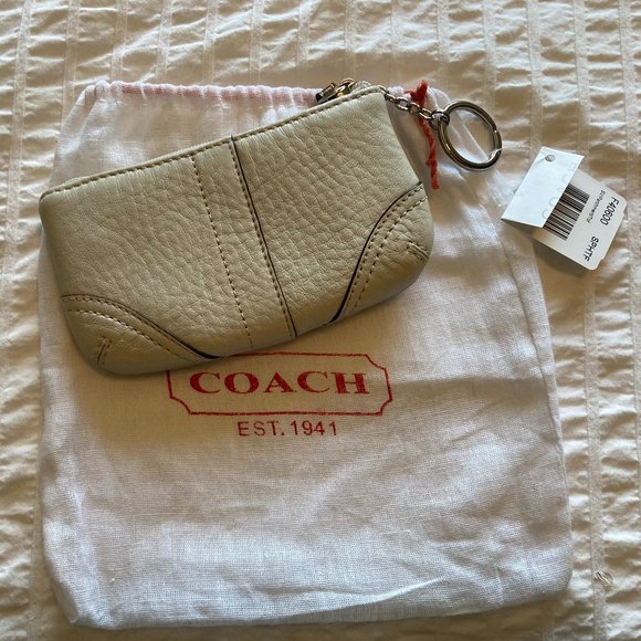 Coach Pebble Leather Change Purse - NWT - Picture 1 of 7